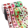 18092704, 7/8" 22MM 10 Yards Ladybug Printed Grosgrain Ribbons DIY Hair Bows Handmade Materials