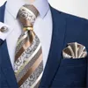 Шея галстуки Dibangy Designer Mens Line Line The Paisley Paisley Silk Tie Pocket квадратный квадратный кольцо кольцо для галстука