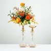 Peandim Acrylic Flower Rack New Design Wedding Party Tabltop Flower Vase Home Flower Pots Dekorativa ornament