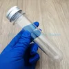 10pcs/lot 30/40/100ml PET Transparent cylindrical refillable bottle plastic test tube Sample Vials for Mask candy data line