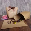5 -stks zwarte witte merci candy tas Frans bedankt kraft paper cadeau verpakking doos bruiloft gunsten verjaardagsfeestje benodigdheden