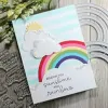 Rainbow Clouds Circle Metal Cutting Dies Scrapbooking Semicircle Card Making DIY prägling