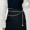 Belts Ladies And Girls Leather Chain Belt Layered Body Metal Waist Suitable For Dresses Vests Jeans