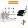 Piattaforma di spostamento manuale dell'asse x Piattaforma lineare Micrometro Micrometro Sliding Rullo Cross Rullo Guida LX70-L LX80-C LX90-R LX100-L LX125