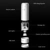 Elektrische automatische Salz- und Pfefferschleifer USB wiederaufladbare Pfeffer -Gewürzmühle Verstellbares Auto -Gewürz -Mühlenmaschine Küchenwerkzeug