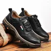 Casual Shoes Fashion Autumn Winter Men's Business Sneakers Outdoor Sports Men Round Head Non-Slip Large Size 39-44 PU