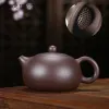 Yixing Tea Pot Polple Clay Xishi Tele Tele Bellezza fatte a mano Kettle minerale grezzo Oro nero viola set da tè a sabbia da 188 palline Filtro