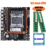 Cartes mères x99 Kit combo de carte mère set LGA 20113 Xeon E5 2650 V4 CPU DDR4 16GB (2PCS 8G) 2133MHz ECC Mémoire