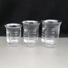 1-pièce 5 ml à 200 ml de laboratoire de laboratoire Borosilicate Borosilicate Berceur à la chaleur Échelle de laboratoire de tasse à l'échelle de la chaleur