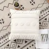 2024 TASSELS CUDHION COVER 45x45cm/30x50cm Beige White Pillow Cover Dekorativ kuddfodral Square Home Boho Decor MacRame Pillowcase1.