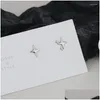 Boucles d'oreilles Stud Korea Trend Lucky Four Star for Women Fashion Fashion Elegant Temperament Hip Hop ASYMETRIC STARS BROUPES BIJELRES CADEAU DE DEL DHFIL