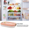 Opslagflessen draagbare koelkastkast met deksel multifunctionele ruimtebesparende voedsel vershoudt vershoudt container voor groenten fruit