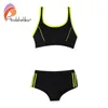 Andzhelika Black Yellow Patchwork Tank Tank Bikini Set Girls 2022 어린이 어린이 두 조각 수영복 수영복 스포츠 수영복