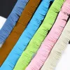 Meetee 2/5M Multicolor 30mm Wide Suede Leather Trim DIY Handmade Tassel Bell Material for Clothes Bags Fringe Lace Accessories