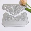 Lace Edge Frame Corte de metal Matores de estênceis para scrapbooking DIY