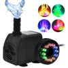 Mini bomba de água com 12 luz para tanques de peixes Bomba de água submersível de água Ultra Quiet água bomba #w0