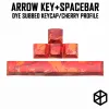 Claviers Arrow Key SpaceBar Profil Dye Dye Sub Keycap épais PBT pour le clavier GH60 XD60 XD84 TADA68 RS96 ZZ96 87 104 660