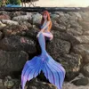 Bambini adulti Nuova coda di sirena personalizzata per la coda da bagno di nuoto e code sirena di pinne con costumi cosplay nuotabili monofin