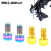 Ryzyko RT031 2PCS/Box M6x10 Bike Brake Surting Solts Mountain V-Brake Road Caliper Caliper Wewnętrzna linia kablowa Linia kablowa