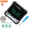 4*90° Digital Inclinometer Angle Protractor Backlight Protractor IP54 Slope Meter Single-side Magnetic Electronic Goniometer