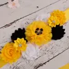 Foto amarelo e preto Floral Maternidade FOTONAGEM FOTAÇÃO DE BEDADE PRESENTE PRESENTE PARA BEBES