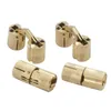 4pcs 8/10/12mm de barril de cobre dobra o gabinete oculto cilíndrico escondido dobradiças de latão invisíveis para móveis hardware