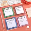 30pcs Message écrit Papier Mémo Pad Student Student Schedule Planification Sticky Note Paper DIY Journal Kawaii Stationry