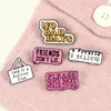 Stranger Things Things Senamel Pins Serie TV Eleven Brioch Friends Don't Lie Badge Shirt Denim Lavana Gift Gioielli Gothic per i fan per favore non parlarmi