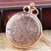 Pocket Watches Clamshell Womens Vintage Quartz Pocket High Quality Luxury Vintage Pendant Clock Chain Pocket Womens Gift Y240410