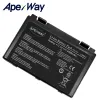 Batterijen 11.1V Laptop A32F82 Batterij voor ASUS K50ij K50 K50in K61ic K61 K60 F82 F82A F82Q F52 F52A F52Q L0690L6 L0A2016 70NLF1B 6600MAH