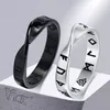 Vnox Viking -ringen voor mannen, 4 mm gedraaide Mobius Finger Band met Viking -runen, Noordse Noorse Almut -sieraden