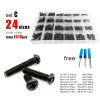 400/500/1010/2100X M1.2 M1.4 M1.6 M2 M2.5 M3 M4 SVART MINI MICRO PHILLIPS CROSS PAN ROUND HEAD SCREW BOLT NUT SET STORMENT Kit