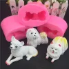 3d pomeraniano chihuahua shih tzu cachorro modelo de cachorro model silicone molde diy bolo de presente para seu sabão de estimação