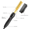 2 in1 Comb Hair Straightener Electric Heating Comb Fast Heating Portable Travel Anti-Scald Beard Straightener Press Comb 240327