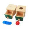 Montessori Sensory Toys Object Poleganie trwałe z tacą umiejętności życiowe zabawki ręcznie edukacyjne materiały zabawkowe nauczanie pomocy przedszkola