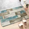 Alfombras 1pc de dormitorio en casa patrón de tablero de mesa de cocina sin deslizamiento alfombra de baño absorbente de tapa absorbente