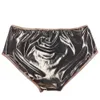 Wetlook Shiny Pvc Ladies Metties Sexy Low Talle Bielizna Mężczyźni winylowe gejowskie krótkie krótkofalowe