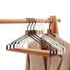 Metal träkläder hängare arrangör garderob trä kappa byxor hängare för kläder kledinghangers kleding våtdräkt hänger rack