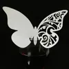 50pcs/lot White Butterfly Heart Laser Cut Table Mark Wine Glass Name Place Cards Wedding Birthday Baby Shower Christmas Supplies