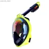 Maschere immersioni Nuove UV Anti Fog Maschera a faccia piena per immersioni Placting Blassici sottomarini larghi Snorkeling Snorkeling Adulti SCUBA SPEARFING DIVE Equipaggiamento Y240410