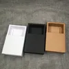 Caja de regalo de cajón de papel de 50 piezas/lotes de dos tamaños de papel Kraft Cardboard Box de boda para envases dulces/artesanía/cosméticos