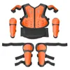 Motocross Body Protector for Kids, Bike Skating Sport Armor, Knee and Elbow Guard, tuta per la sicurezza della motocicletta per 4-15 anni