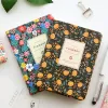 Notebooks Nuevo llegada Lindo PU Cuero Libro de flores floral Diario Suministros de la oficina del cuaderno de cuaderno Suministros Kawaii Papelería