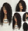 8A Lace Front Human Hair Pruiken Mongoolse volle kant Haarpruiken voor mensen voor zwarte vrouwen Kinky Kinky Curly Wig 130 Curly Lace frontale pruiken1313623