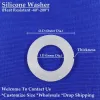 5~200pcs I.D 20 25 32 40 50mm Silicone Sealing Washer Aquarium Fish Tank Drain Pipe Connectors PVC Flange Seal Gaskets