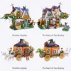LOZ Mini Halloween Cottage House Building Bloum Moc Pumpkin Car Carriage Bricks Assembly Toys Figure For Children Halloween Gift