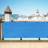 0,8/0,9 m di larghezza blu HDPE Anti-UV Sun Shade Garden Balcony Fence Schermo Schermo Sicurezza Privacy Privacy Patio Patio Sala tonalità