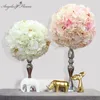 Anpassad fjäril bröllop Artificiell blommor Rad Arrangemang Hela halvbord mittpieces Flower Ball 40*60 cm Silk Flower Wall