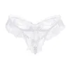 Culotte de femmes sous-vêtements en dentelle ultra-mince en mailles mises couleurs solides mini-strings avec lingerine sexy basse perle pour la femme linceria sexuelle