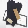 2022 Neue Mode europäische und amerikanische Designer -Marke Windschutz Lederhandschuhe Lady Touchscreen Kaninchenfell Mund Winter Hitze Pres3049